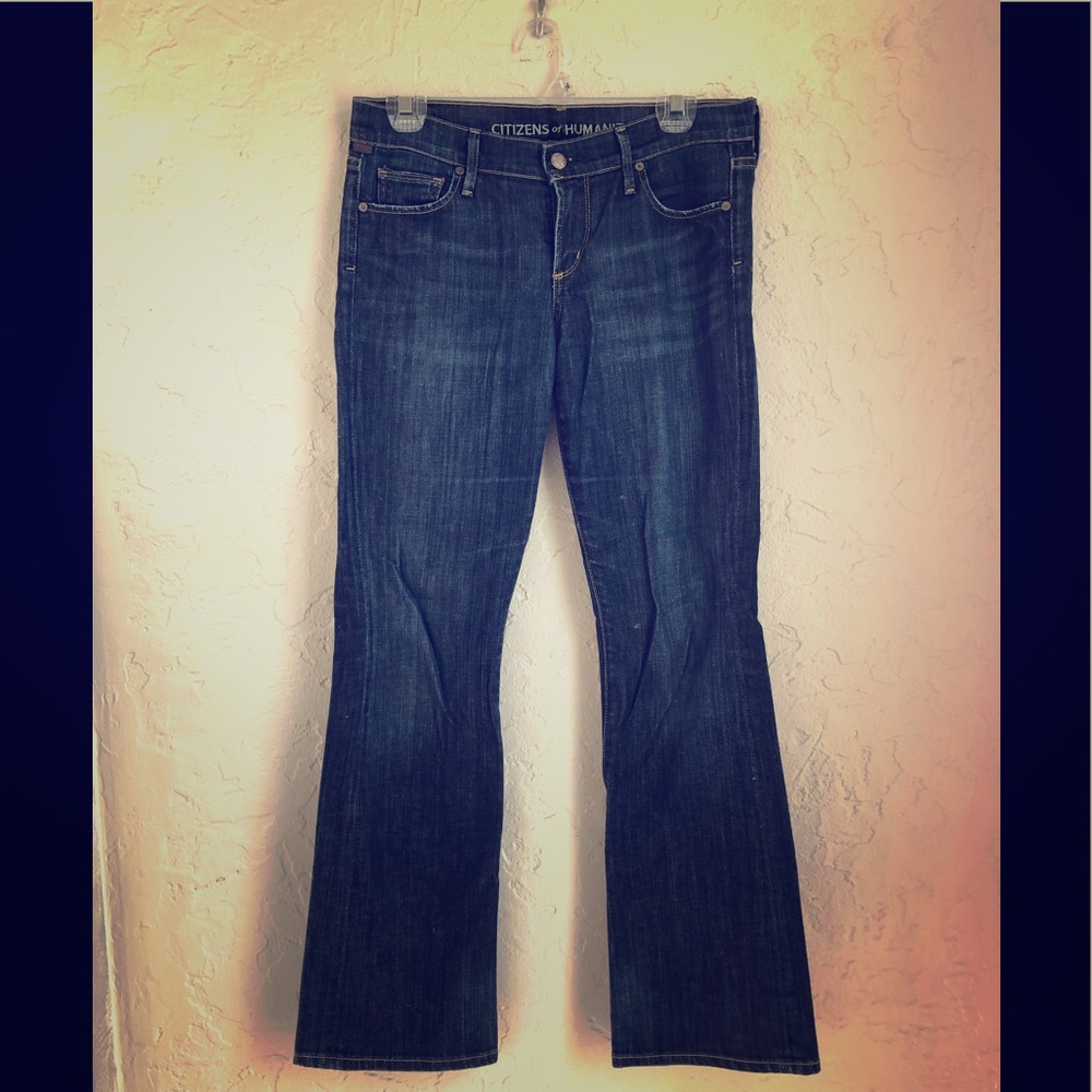 Citizens for Humanity boot cut blue jeans
